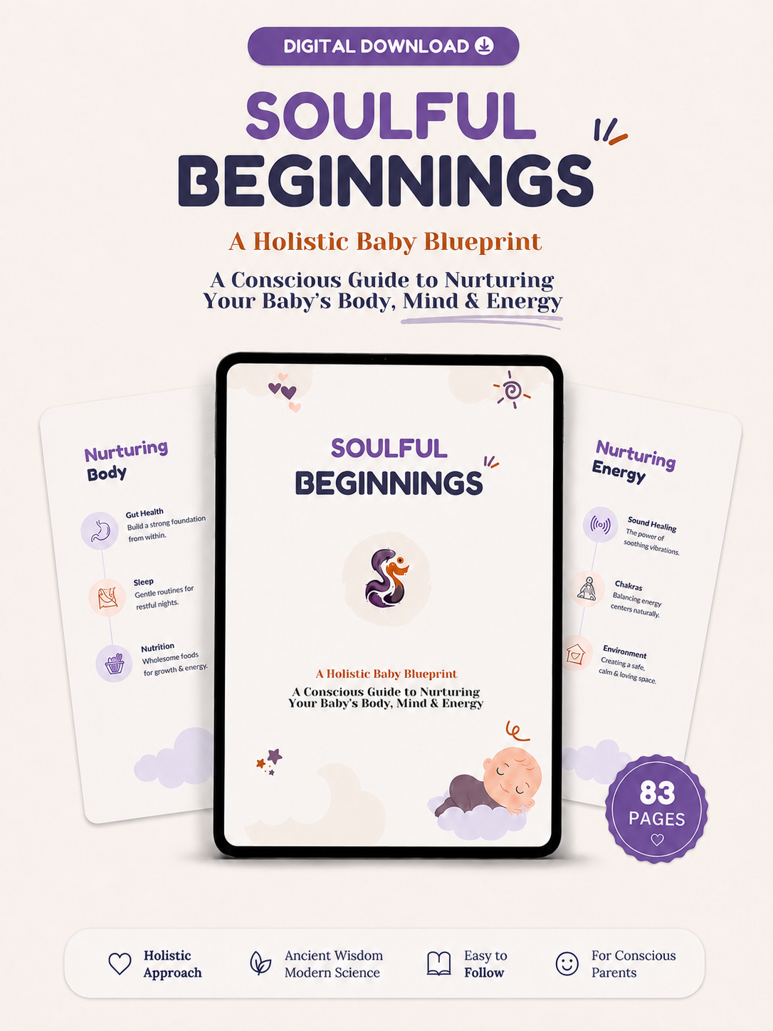 Soulful Beginnings — A Holistic Baby Blueprint, digital ebook